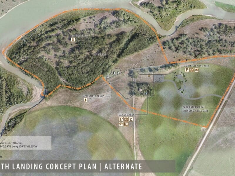 Judith Landing State Park concept plan.